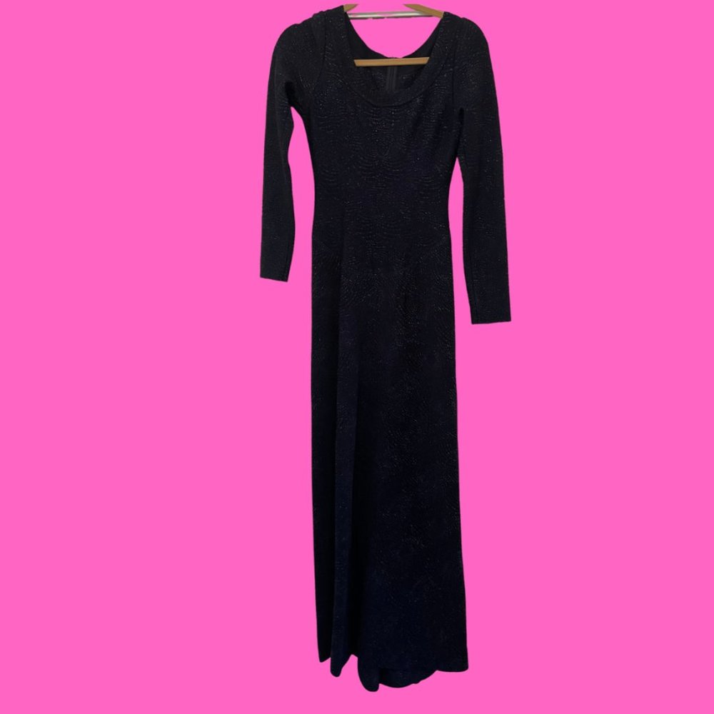 Alaia Navy Blue Evening Gown